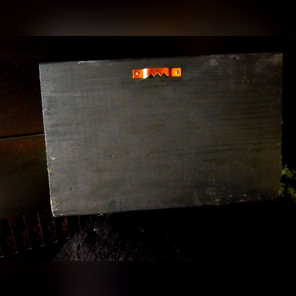 Handmade Solid 1" Wooden Beetlejuice Hanging Sign Decor Black Green Purple - Picture 8 of 11